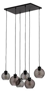 Függőlámpa TK Lighting, Cubus, dimmable, Szürke, Nappali, Üveg, Modern