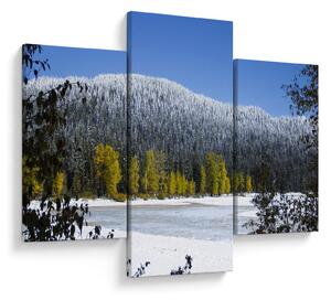 Kép - havas hegyek télen (90x60 cm)