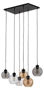 Függőlámpa TK Lighting, Cubus, dimmable, Többszínű, Nappali, Üveg, Modern