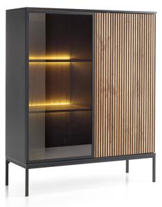 SENTO WT104 vitrines komód - fekete
