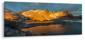 Egy hegyvidéki táj képe (120x50 cm)