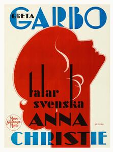 Festmény reprodukció Anna Christie, Ft. Greta Garbo (Retro Movie Cinema), (30 x 40 cm)