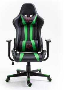Furniture 4 Gamers FG33 Gamer Szék Műbőr Fekete-Zöld Ergonomikus