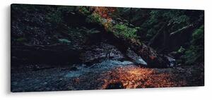 Hegyi folyó képe (120x50 cm)