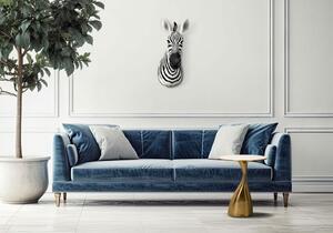 KARE Design Zebra Műgyanta Fali Dekoráció Fekete-Fehér