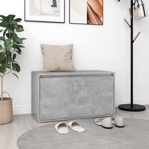Betonszürke szerelt fa előszobapad 80 x 40 x 45 cm