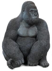Kare Design XL Gorilla Műanyag Dekoráció Fekete 76cm