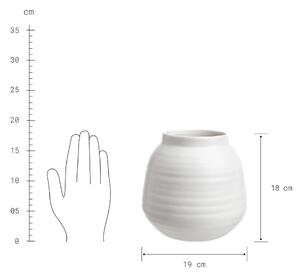 FINJA kerámia váza/kaspó 18cm