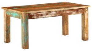 Tömör újrahasznosított fa dohányzóasztal 100 x 55 x 45 cm