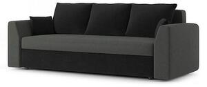 PAUL modell 2 Nagyméretű kinyitható kanapé Szürke / fekete