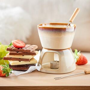 AU CHOCOLAT mini csoki fondue szett 2 villával