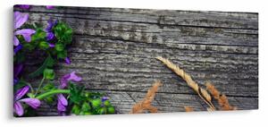Kép - réti virágok (120x50 cm)