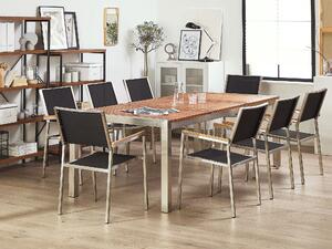 Kerti étkezőasztal eukaliptusz asztallappal 220 x 100 cm GROSSETO