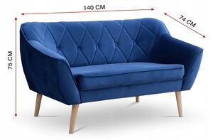 Wilsondo DEANA II kárpitozott kanapé - kék