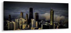 A város képe a felhőkben (120x50 cm)