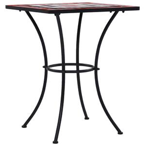 VidaXL terrakotta és fehér kerámia mozaikos bisztróasztal 60 cm