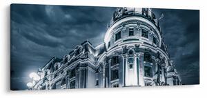 Építészet a sötétben képe (120x50 cm)