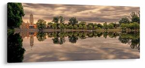 A tó és a fák képe (120x50 cm)