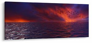 Tengeri kép a madarakkal (120x50 cm)