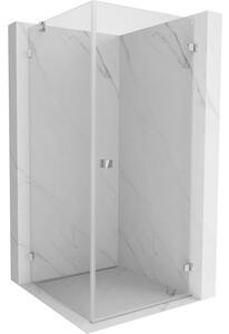 Mexen Lunar-B zuhanykabin jobbra nyíló, átlátszó, króm, 90 x 90 cm - 832-090-090-01-00-P