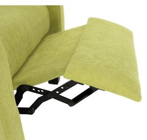 KONDELA Relaxáló fotel, zöld, TURNER