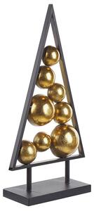 Fekete És Arany Karácsonyi Asztali Dísz 65 cm RANUA