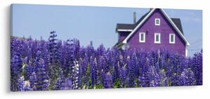 Levandula mező képe (120x50 cm)