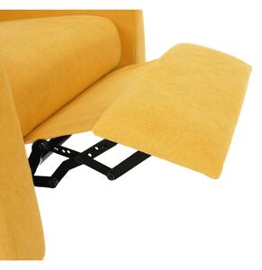 KONDELA Relaxáló fotel, sárga, TURNER