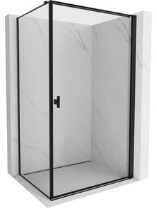 Mexen Mist-B kifelé nyíló zuhanykabin jobb 70 x 100 cm, fekete keret, fekete - 8A2T-070-100-70-70-P