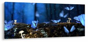 Kék pillangók képe (120x50 cm)