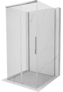 Mexen Rox-3S, 3 falú, kihúzható zuhanykabin 110 x 110 cm, 8 mm-es átlátszó üveg, króm profil, 8C2-110-110-01-00-3S
