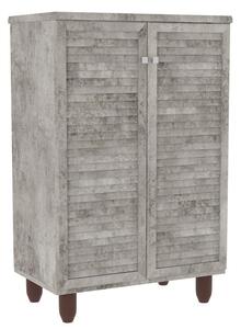 Cipősszekrény 10 párnak, SANT?, antik antracit, 60x34.5x91.5 cm