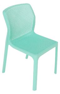 KONDELA Rakásolható szék, mentol/műanyag, LARKA