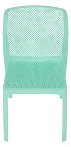 KONDELA Rakásolható szék, mentol/műanyag, LARKA