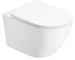 Mexen Lena 2.0 Rimless WC csésze lassan csukódó slim deszkával, duroplaszt, fehér fényes - 3022L4000
