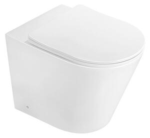 Mexen Rico álló perem nélküli WC-csésze lassan záródó slim ülőkével, duroplast, fényes fehér - 32724000