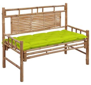 Bambusz kerti pad párnával 120 cm