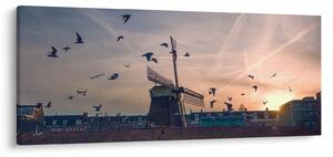 Szélmalom képe (120x50 cm)
