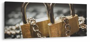 Két zár képe (120x50 cm)