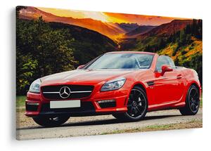 Kép - piros Mercedes (90x60 cm)