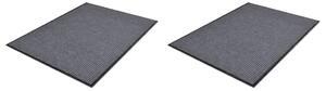2 db szürke PVC lábtörlő 90 x 60 cm