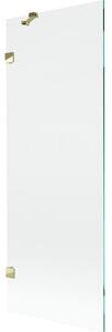 Mexen Lunar 1-szárnyú kádparaván 70 x 150 cm, átlátszó, arany - 897-070-000-50-00