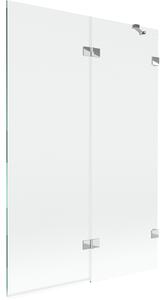 Mexen Lunar 2-szárnyú kádkabin, jobbos 120 x 150 cm, átlátszó, króm - 897-120-100-01-00-P