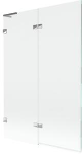 Mexen Lunar L kádparaván 2-szárnyú bal 120 x 150 cm, átlátszó, króm - 897L-120-100-01-00-L