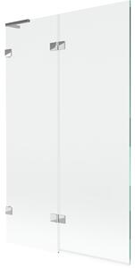 Mexen Lunar L kádparaván kétszárnyú balos 110 x 150 cm, átlátszó, króm - 897L-110-100-01-00-L