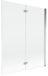 Mexen Mist 2-szárnyú zuhanyparaván jobb 140 x 150 cm, átlátszó, króm - 8A9-140-002-01-00-P