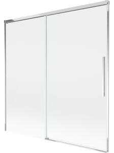 Mexen Rox 2-szárnyú toló kádparaván 160 x 150 cm, átlátszó, króm - 8C9-160-001-01-00