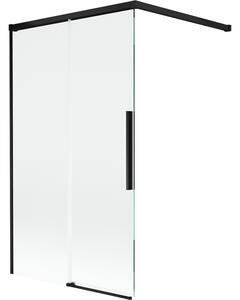 Mexen Rox kétszárnyú toló zuhanyfal 100 x 150 cm, átlátszó, fekete - 8C9-100-003-70-00