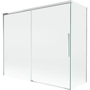 Mexen Rox, kétszárnyú tolóajtós kádparaván 180 + 80 x 150 cm, 8 mm-es átlátszó üveg, króm profil, 8C9-180-080-01-00