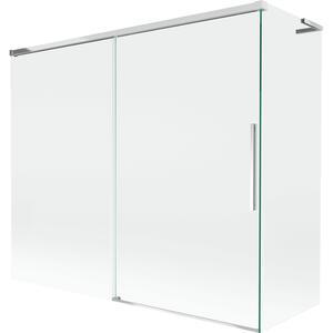 Mexen Rox L kétajtós tolóajtós kádparaván 180 + 80 x 150 cm, átlátszó, króm - 8C9L-180-080-01-00